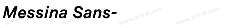 Messina Sans字体转换